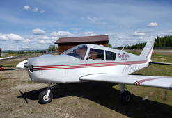 ProFlite of Alaska Piper Cherokee N1713J on the ramp