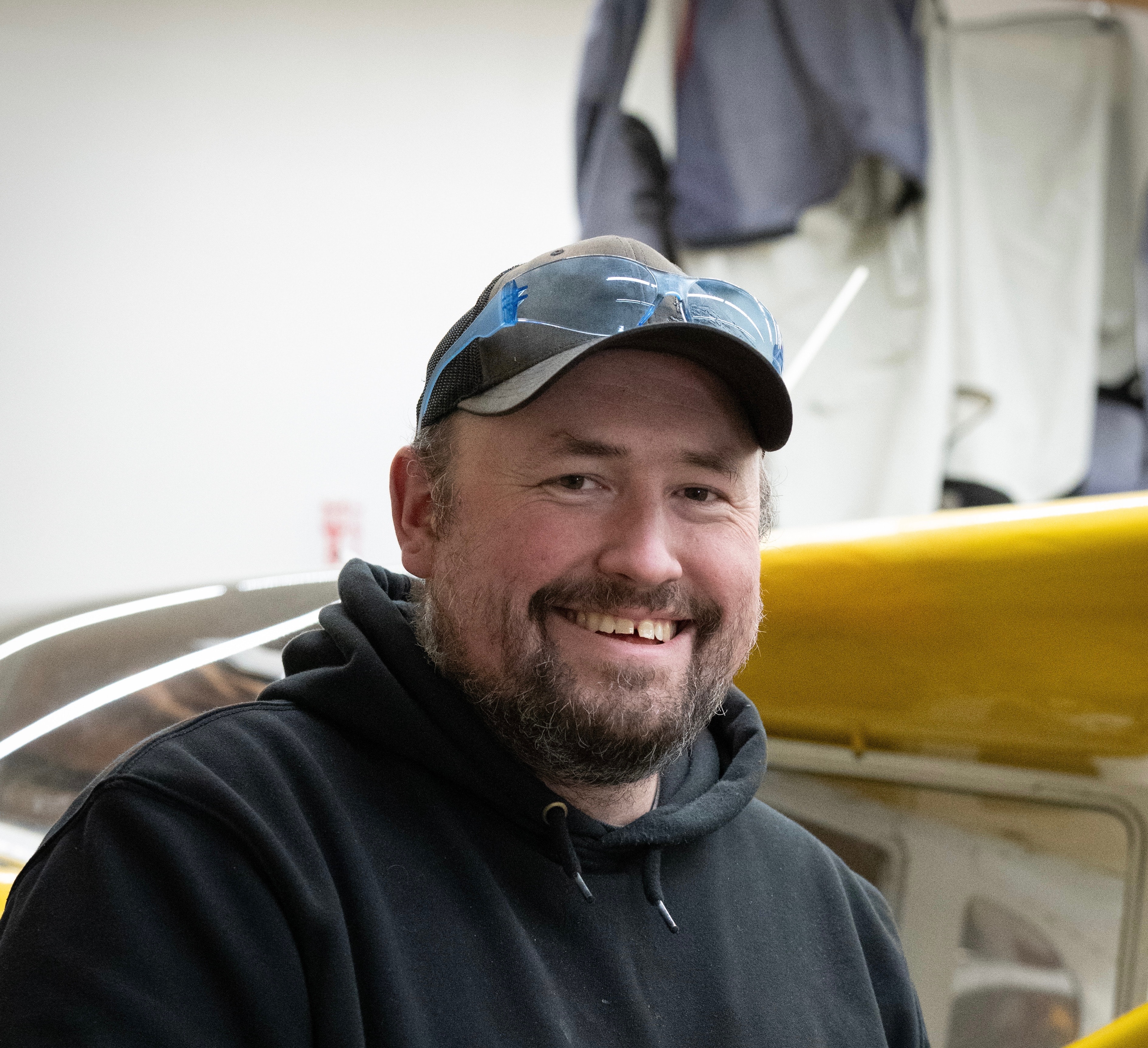 ProFlite of Alaska maintenance staff member in the hangar